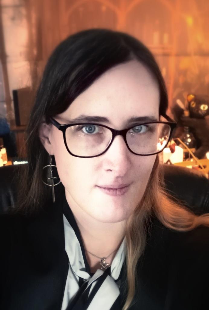 Katherine Lauren in her night-sect consultation space.